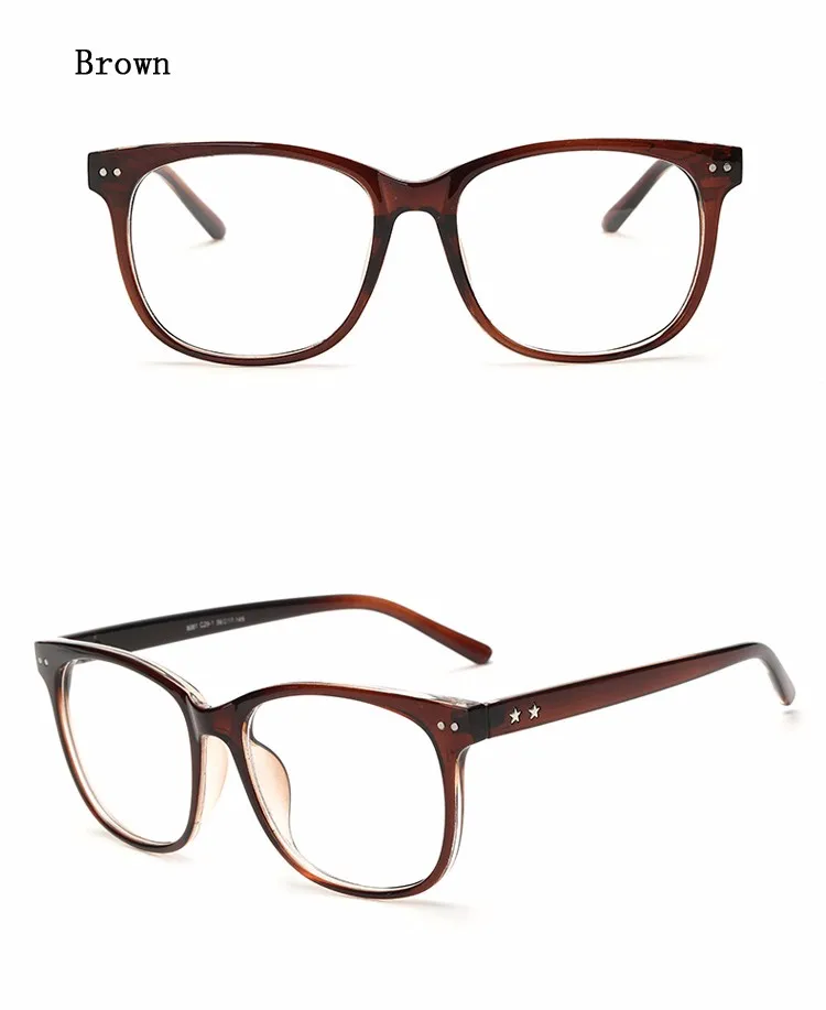 Ralferty, винтажные Модные прозрачные очки, оправа с прозрачными линзами для близорукости, очки для женщин и мужчин, Звездные ретро очки Oculo 8081