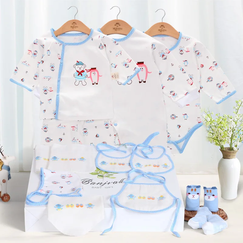 2017 100 Cotton Baby Clothes Spring And Summer Newborn Gift Box Baby Products Newborn Baby Set