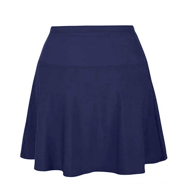 2019 New Summer Women High Waist Swim Bottom Athletic Swimpant Swimsuits Tankini Mini Skirt With Panty #E01 (13)
