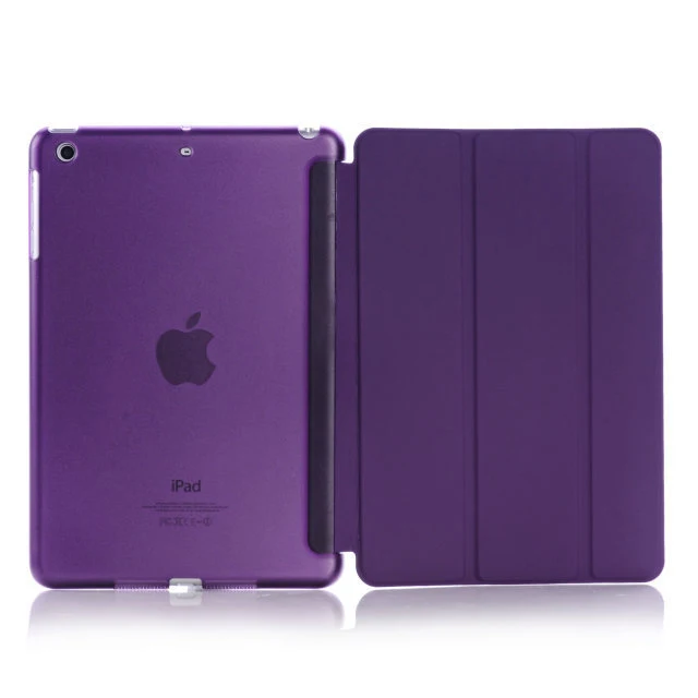 Чехол для ipad 9,7 дюймов, три различных функции intelligent sleep wake защитный чехол, для ipad Air 1 случае EQHTX - Цвет: 589  purple - L