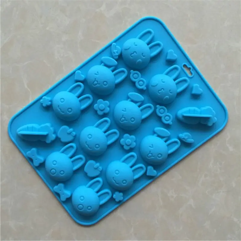

3D Easter Rabbit Bunny Chocolate Cake Mold Silicone Fondant Pastry Cookies Soap Baking Decorating Tools