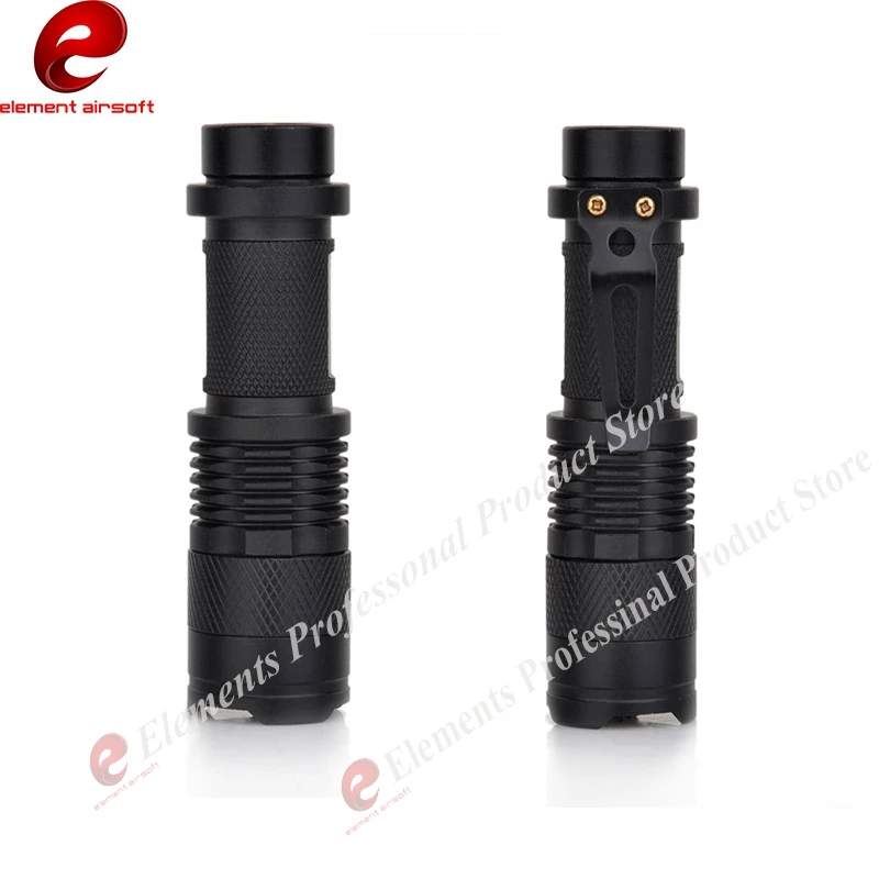 Led à Prova Elemento Airsoft Lanterna Mini Telescópica Zoom Rifle Luzes Dlanágua Caça Lâmpada Arma Lanter Strobe Rápido Ex421 Led 7 Luzes de armas