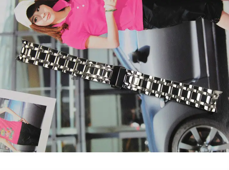 Goede 18mm t035210a t035207 onderdelen nieuw horloge solide roestvrij stalen band armband horloge banden voor t035210 gratis verzending