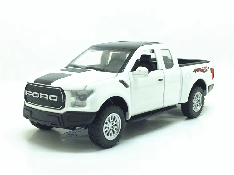 Мини-Игрушечный Грузовик 1:32 модель игрушечного автомобиля для Ford F150 Raptor звуковой светильник автомобиль детские игрушки