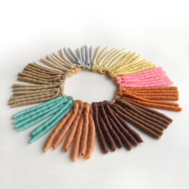 BJD Wig Doll Hair Accessories 1piece for 1/3 1/4 1/6 1/12 mohair wig doll wig headgear toy wigs doll wigs doll accessories
