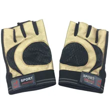 Fitness Exercise Training Body Building Gym Gloves Weight Lifting Sport Half Finger Gloves Microfiber Fabric for Men & Women