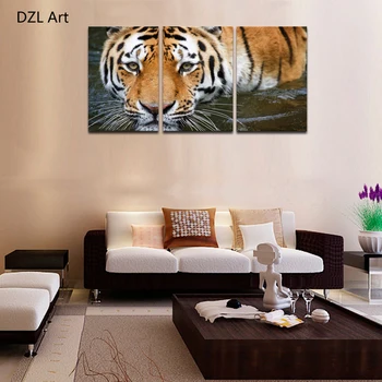 

3 panelsThe Water Tiger Modern Home Wall Decor Painting Canvas Art HD Print Painting Canvas Wall Picture For Home Decor