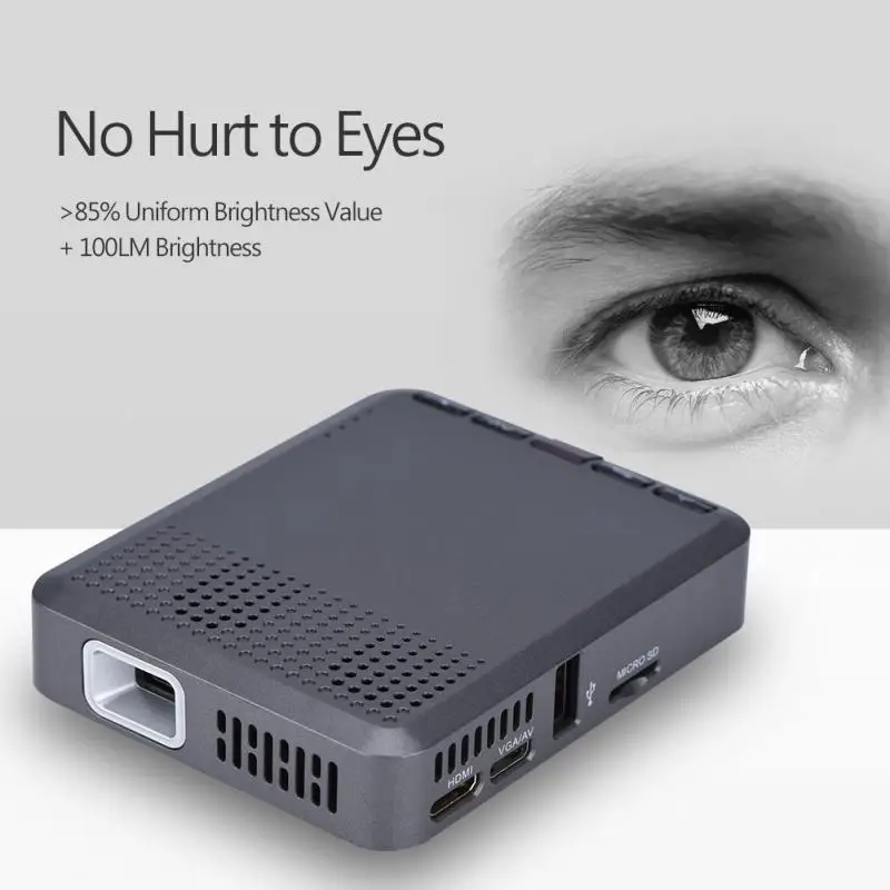 32G WiFi LED DLP Micro Projector 1000:1 Contrast Ratio Home Theater Effect Bluetooth Video Projector with Remote Controller 32G WiFi LED DLP Micro Projector 1000:1 Contrast Ratio Home Theater Effect Bluetooth Video Projector with Remote Controller