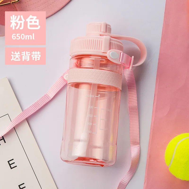 Лидер продаж Yooap Портативный большой Ёмкость движения My Water Bottle(Моя бутылка с водой Пластик для спорта на открытом воздухе Отдых Пеший Туризм 650/1000/1500/2000/2500 мл - Цвет: Pink-650ml