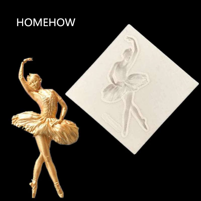 Homehow 1 шт./лот балетная танцующая девушка силиконовая форма для торта 8 5*8 5*0 9 см