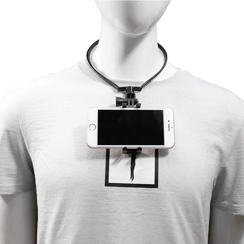 Hands-Free переносной держатель для телефона на шею для смартфона GoPro Hero 8 7 6 5 DJI Osmo набор аксессуаров для экшн-камеры