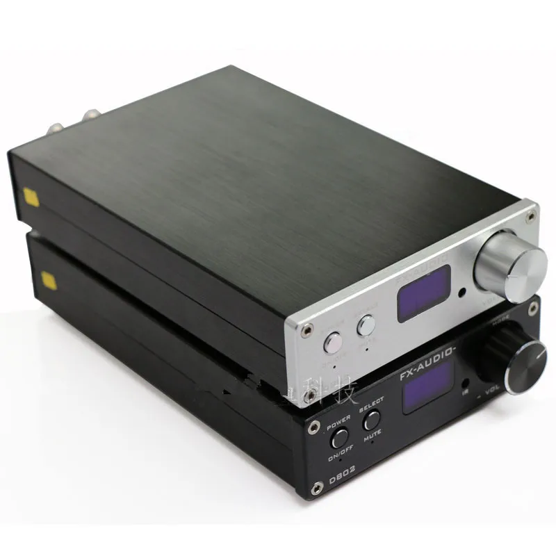 

FX-Audio D802 Remote Control Input amplificador audio HiFi 2.0 Pure Digital Audio Amplifier 24Bit/192KHz 80W+80W OLED Display