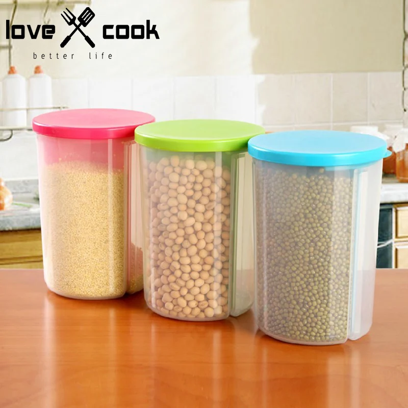 Pp Grain Storage Box Creative 3 Lattice Kitchen Cabinet Grain