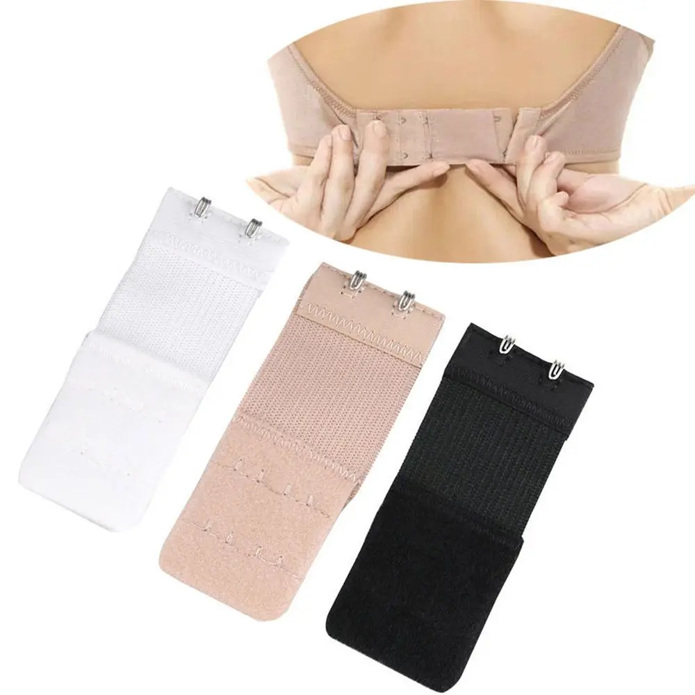 2Pcs Ladies 2 Hook Bra Extender Soft Bra Extension Strap Underwear Belt Adding-in Bra Extenders