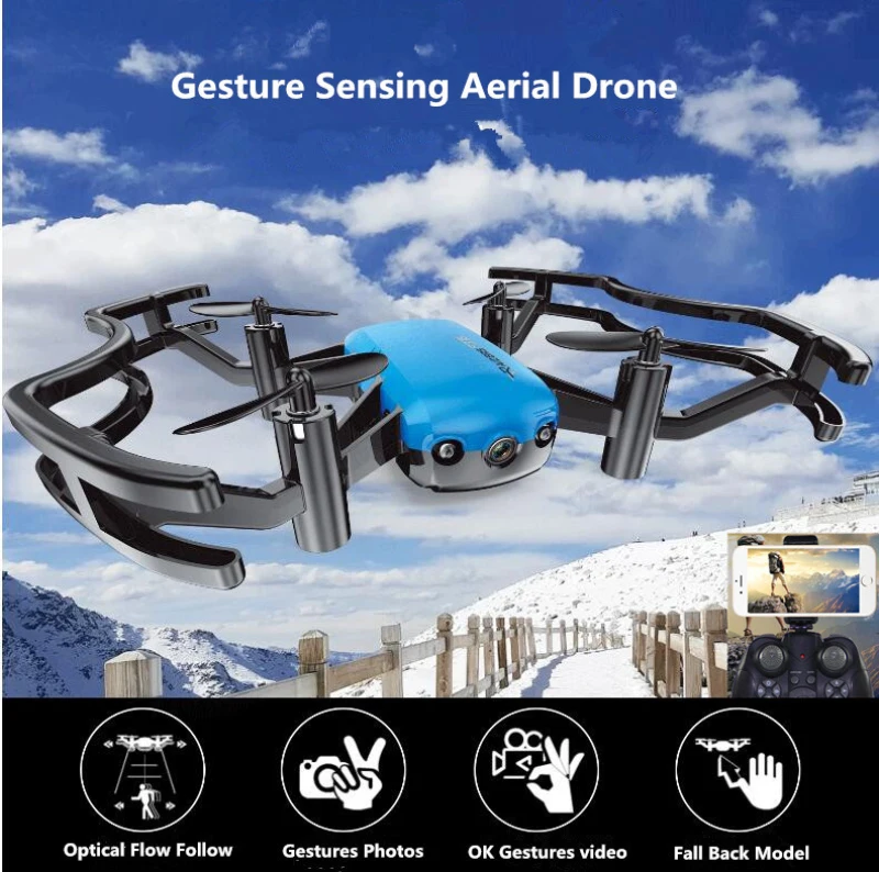 Refurbished  Optical Flow Follow RC Aerial Quadcopter Model 2.0MP WiFi FPV Image Transmission axis Positioning A