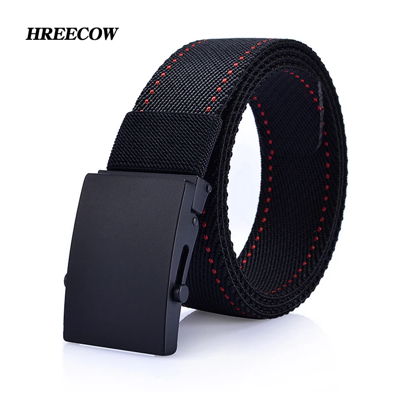

New Fashion igh Quality Canvas Belts For Men Alloy buckle Nylon Straps Casual Man Luxury Belt Fashion Jeans Accessories