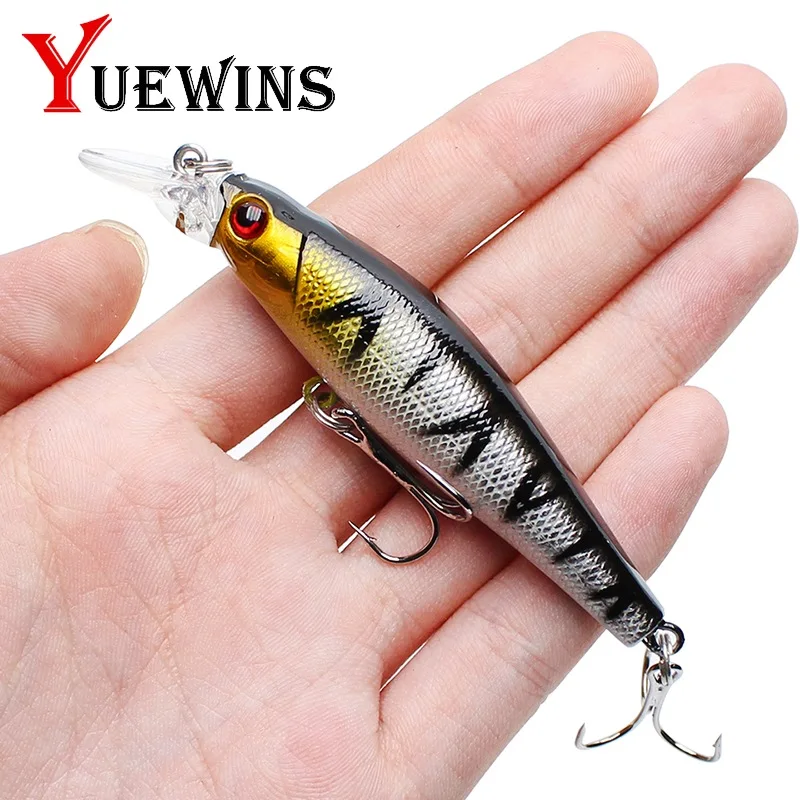 Yuewins طعوم صيد سمك البلمة 85 مللي متر 8.3g السباحة الصلب الطعم الأسماك العائمة الصيد Wobblers باس بايك اليابان Pesca Crankbait QA313A Yuewins طعوم صيد سمك البلمة 85 مللي متر 8.3g السباحة الصلب الطعم الأسماك العائمة الصيد Wobblers باس بايك اليابان Pesca Crankbait QA313A