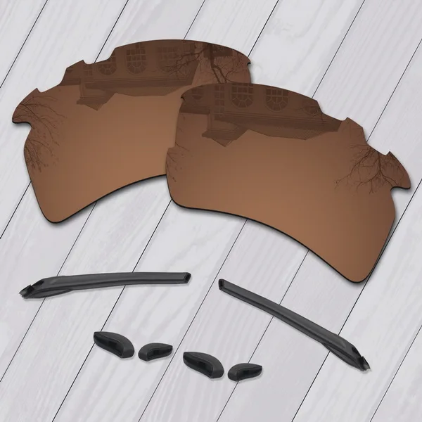 E.O.S поляризованные улучшенная замена линз для Oakley Flak 2,0 XL Солнцезащитные очки с отверстиями-множественный выбор - Цвет линз: Bronze Brown-KIT