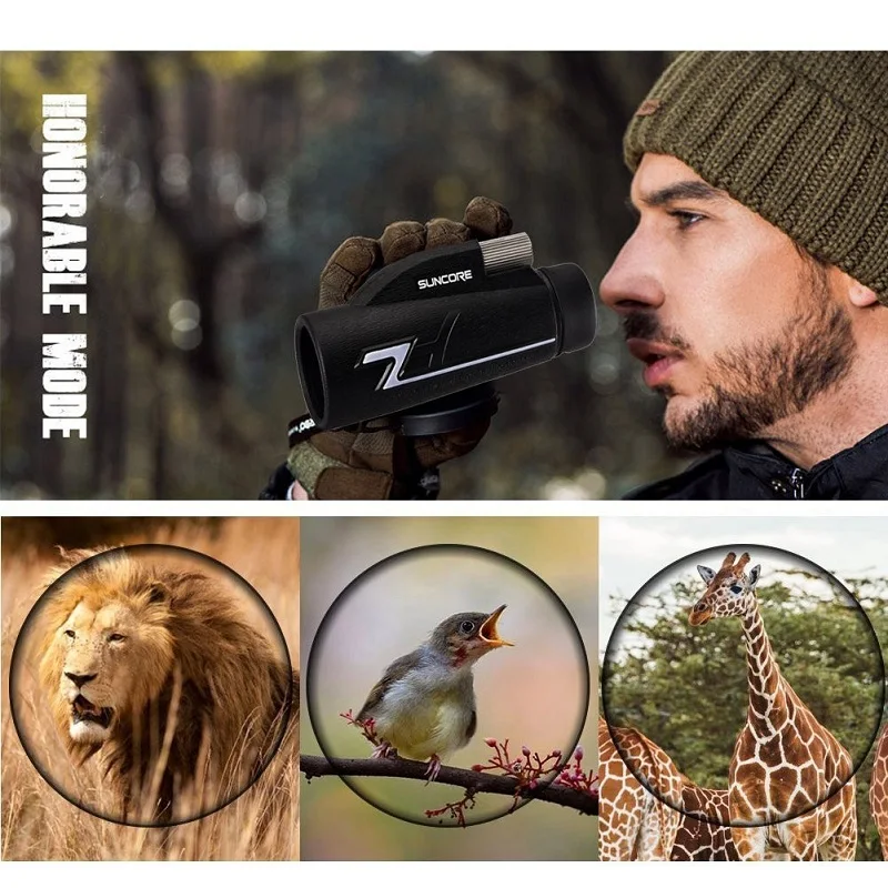 16x50 HD Monocular Zoom Telescope BAK4 Prism FMC Compact Waterproof Handheld Monoculars with Smartphone Adapter and Tripod 16x50 HD Monocular Zoom Telescope BAK4 Prism FMC Compact Waterproof Handheld Monoculars with Smartphone Adapter and Tripod