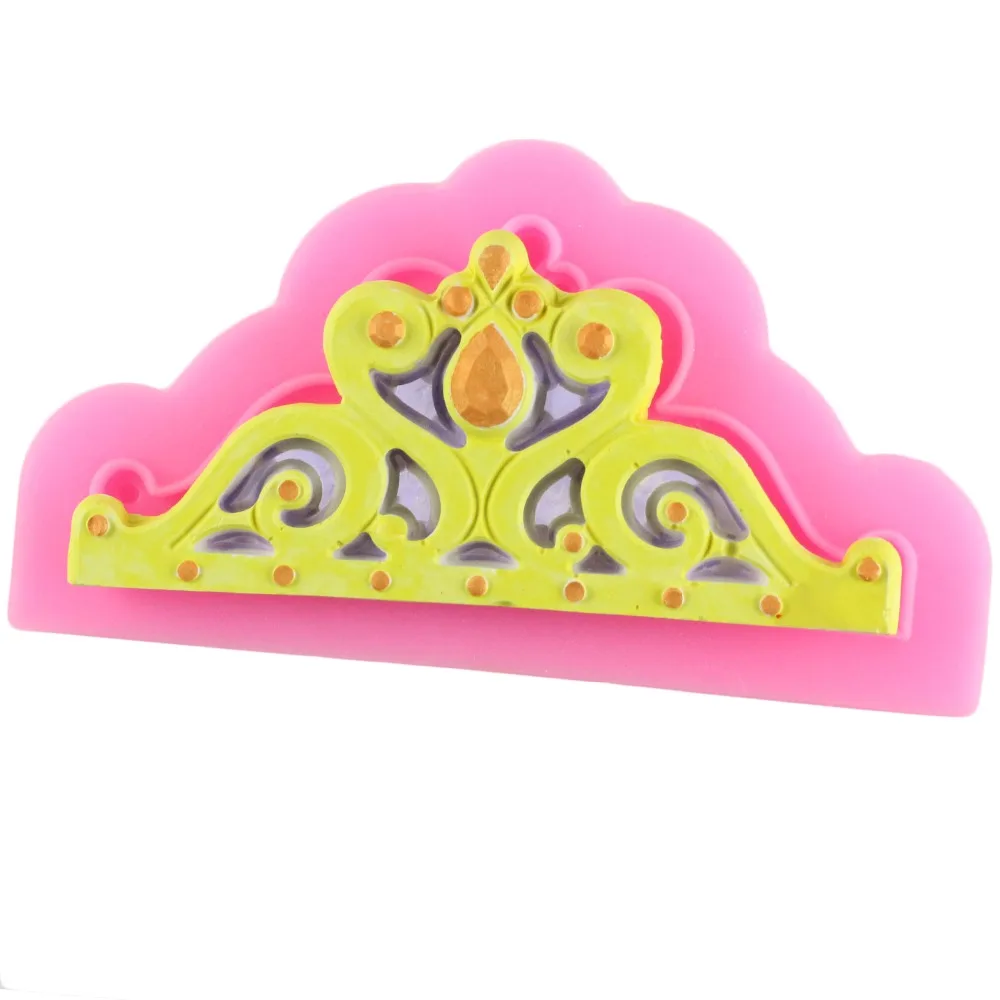 

DIY 3D Silicone Mold Crowns Cake from Princess Queen Fondant Cake Cupcake Cake Decorating Tools Pastry Baking Tool