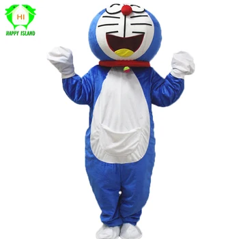 

Adult Doraemon Cosplay Costumes Halloween Anime Mascot Costumes Men Robocat Cosplay Mascot Costume Cartoon Character Costumes