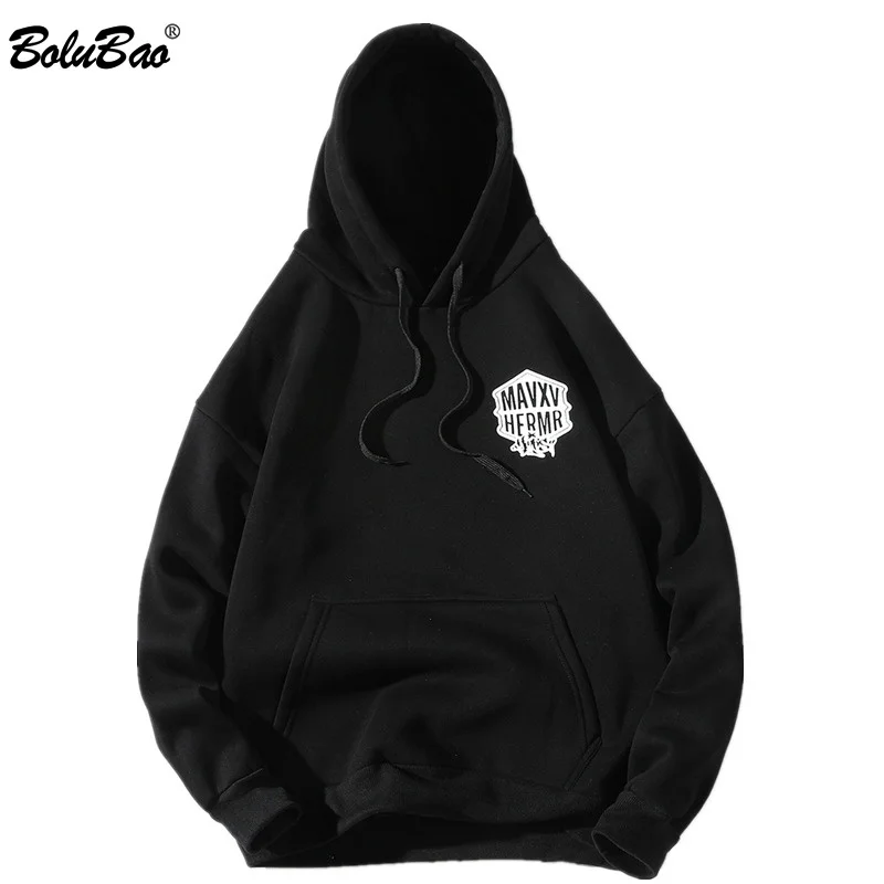 

BOLUBAO Fashion Brnad Hoodies Men Top 2019 Spring Autumn Male Pullover Sportswear Print Casual Coat Men's Hip Hop Hoodie