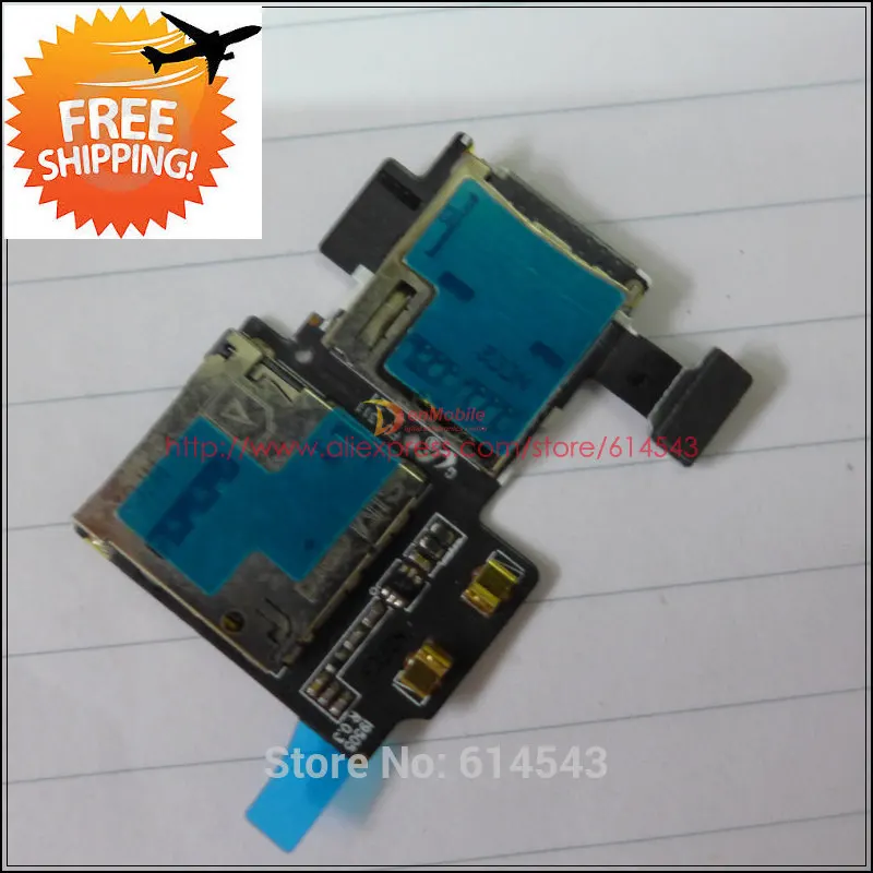 Оригинальный держатель для samsung Galaxy S4 i9500 I9505 i9502 i9508 i959 SD и Sim карт слот лотка
