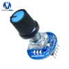 5 uds. Rotación tapa con botón para potenciómetro Control Digital codificador rotatorio controlador interruptor 5V Diy Kit Módulo de placa PCB electrónica ► Foto 2/6