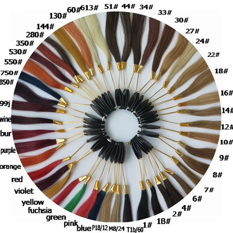 Free shipping!! HARMONY Wholesale 46colors color chart hair color ring for salon and hair extensions 7sets/lot Free shipping!! HARMONY Wholesale 46colors color chart hair color ring for salon and hair extensions 7sets/lot
