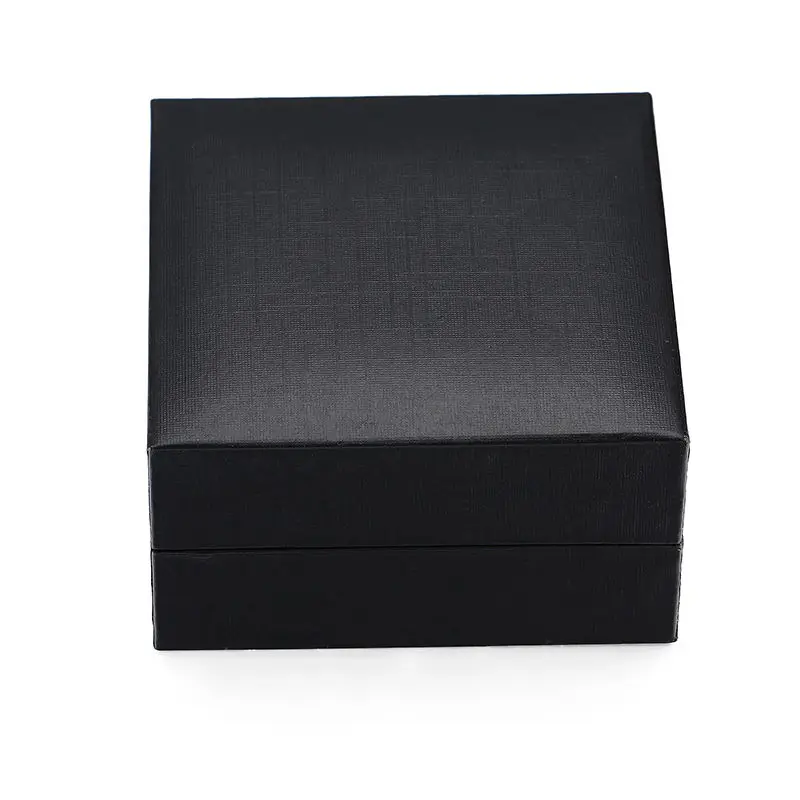 Набор высококачественный ручной резной квадратный Серебряный Запонки Зажим для галстука Мужская французская рубашка Запонки Зажим для галстука коробка