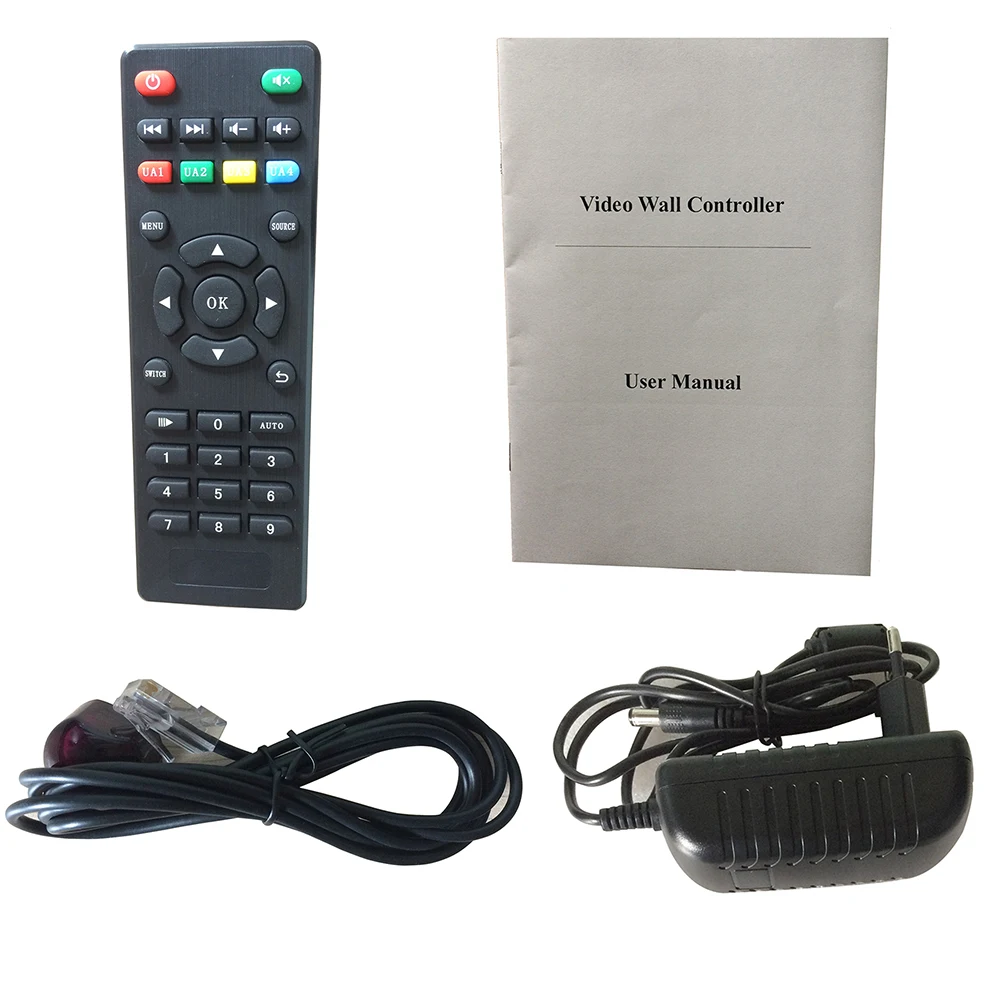 Video Wall Controller 2X2 2X1 1X2 1X4 4X1 1X3 3X1 USB/HDMI/VGA/AV input 4 TV shows a screen splicing free 2PCS 4k hdmi cable