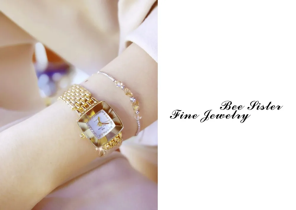 Роскошные Брендовые женские часы с кристаллами, ЖЕНСКИЕ НАРЯДНЫЕ часы, модные золотые кварцевые часы, женские наручные часы из нержавеющей стали