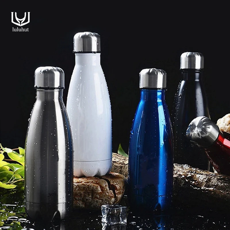 

luluhut stainless steel hot cold bottle cola vacuum mug vacuum flasks thermoses Portable thermocup insulated sports vacuum bottl
