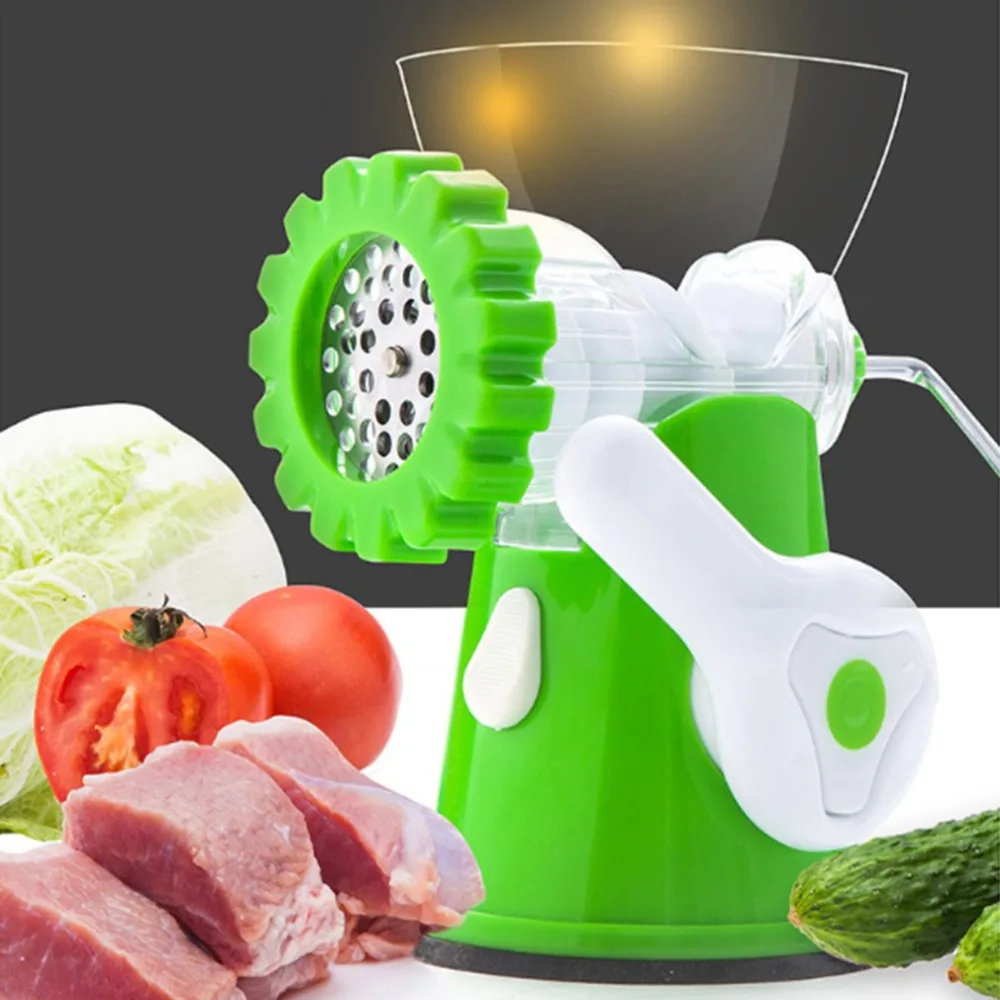 Household small meat grinder stainless steel Multi functional manual meat grinder home hand
