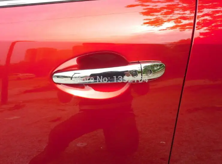 Автомобильная дверная ручка отделка литье для Mazda 3- пассивный автомобиль, ABS хром, автомобильный Стайлинг