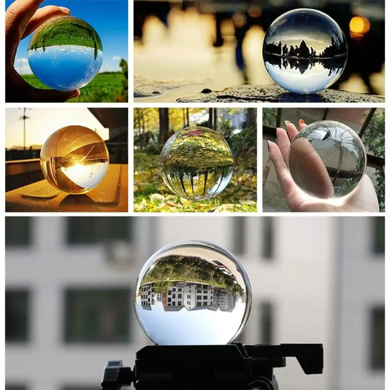 Artificial Crystal Ball Healing Glass Ball Sphere Decoration Ornaments Gifts Chinese Style Feng