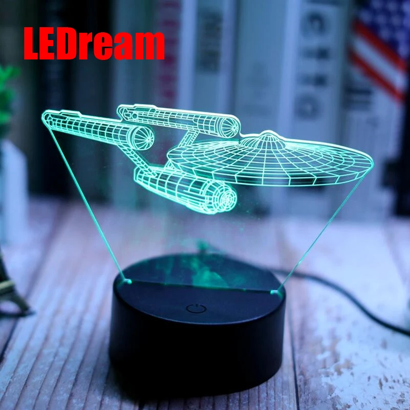 Странная новая авиационная авиация 3 d Маленькая ночная лампа Кнопка USB