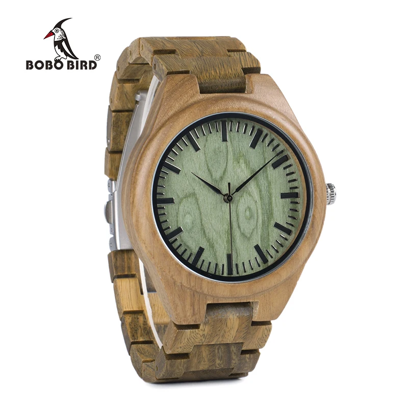 BOBO BIRD WG19 мужские роскошные брендовые зеленые часы из сандалового дерева полностью деревянные кварцевые часы ручной работы наручные Часы Картонная Коробка OEM relogio