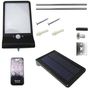 

Upgraded 48 leds Solar Light With 3 Modes 7 Color Remote Control Waterproof Motion Sensor Lamp Lights For Outdoor Garden Street