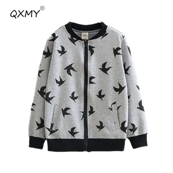 

Spring autumn school boys girls jacket coat cotton fashion zipper coat for girls teenage kids children's outwear 4-12 year