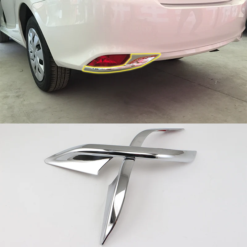 Car Body Kits Abs Chrome Rear Foglight Cover Car Sticker For