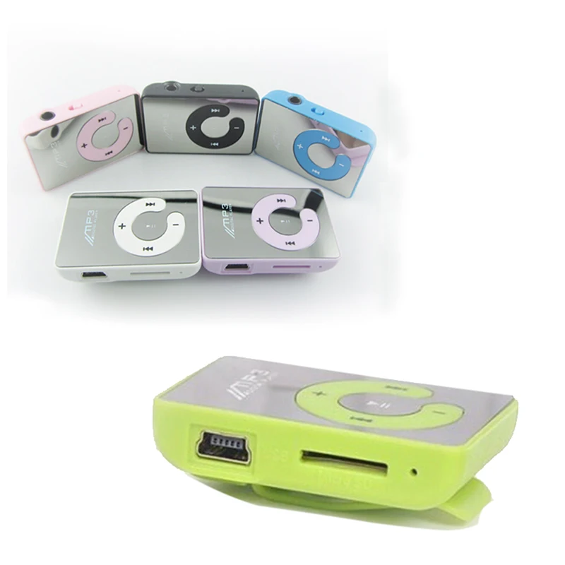 CUJMH MP3 мини Зеркало Клип плеер портативный модные спортивные USB цифровой