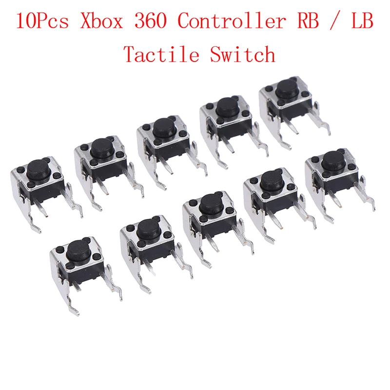10pcs Replacement Repair Parts LB RB Switch Bumper Joystick Button for Xbox 360 Controller