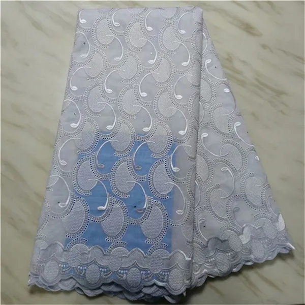 Высококачественные швейцарские Кружева из вуали, белые африканские хлопковые сухие кружева с оттнами ткань из Дубая для свадьбы 5 ярдов/партия