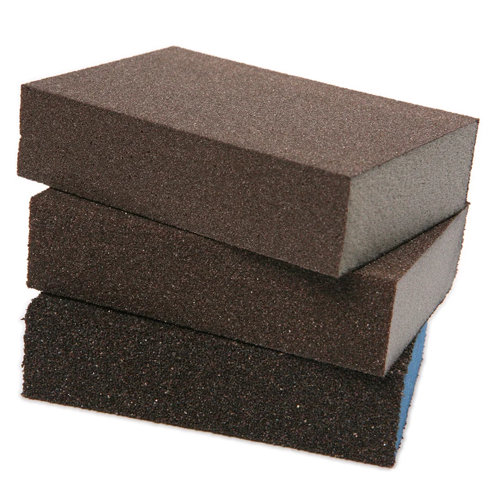 

Newest 2Pcs 70*100*26mm Polishing Sanding Sponge Block Pad Tool Sandpaper Assorted Grit 100 180 320 Wholesale Brand New
