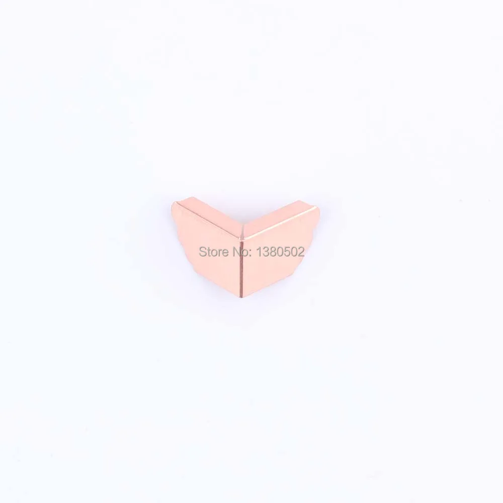 

50pcs rose gold color small metal Corner Protectors Photo frame Corner 15*15*10mm