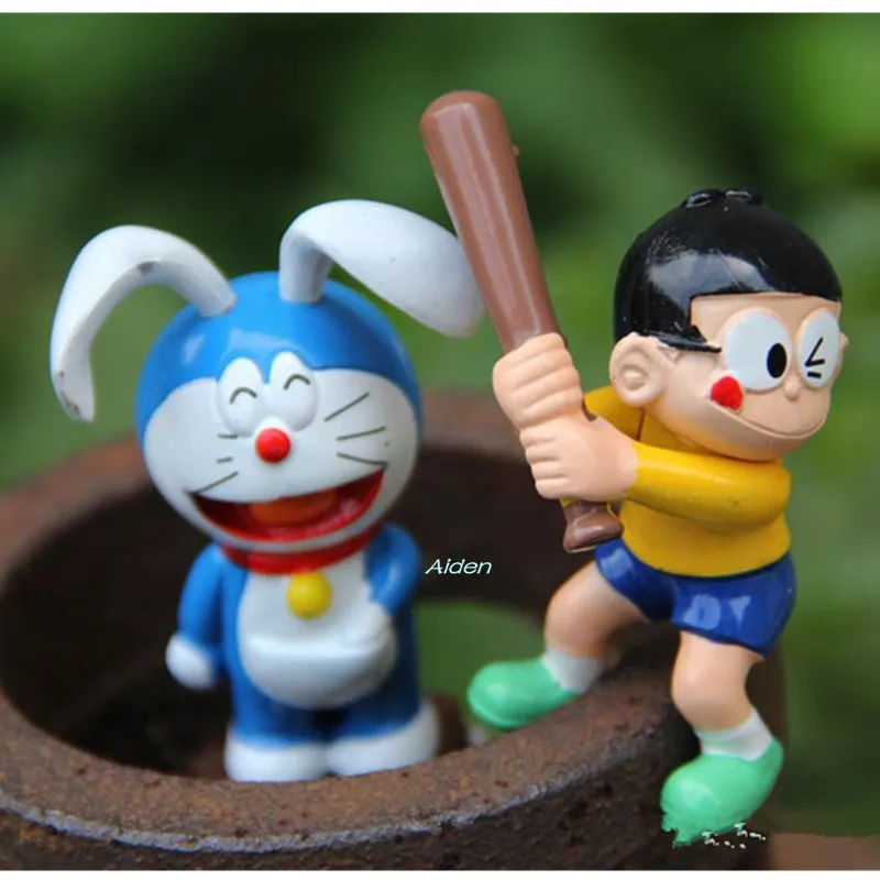 6 шт./партия с принтом Doraemon Pokonyan Nobita Nobi отделочных материалов подарок на день