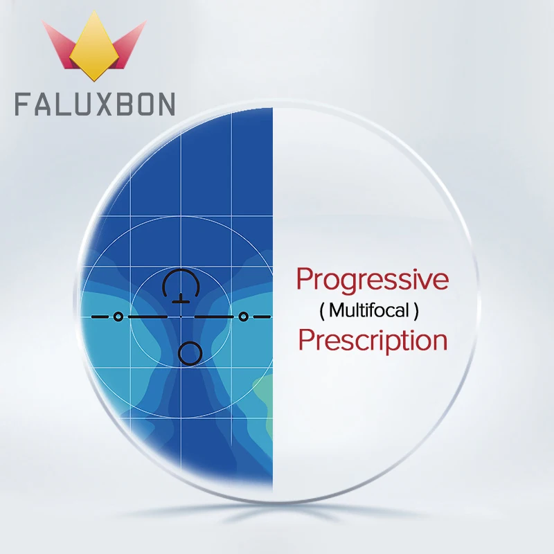 

CR-39 Resin Aspheric Lens 1.56 1.61 (ADD +0.75~+3.00) Progressive Multifocal Prescription Lenses Optical Myopia Hyperopia Lens