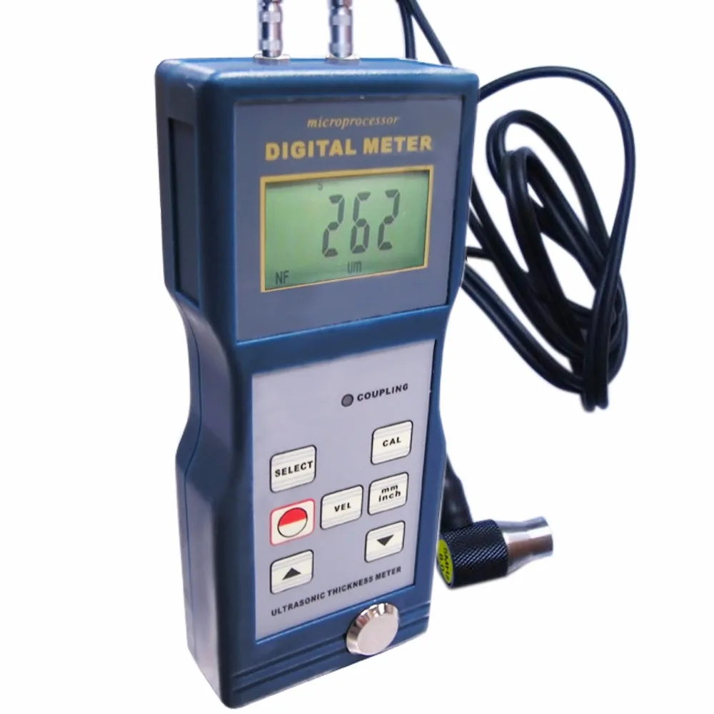 Digital Ultrasonic Glass Thickness Meter Gauge 1.5200mm Steel Cast