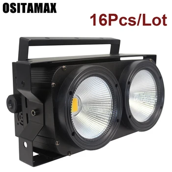 

16pcs/lot Christmas Holiday Long life time 2 Eyes Cob LED Matrix Blinder Light DMX Control LED Stage Lighting